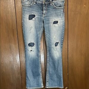 Silver Jeans Light Blue Distressed Denim